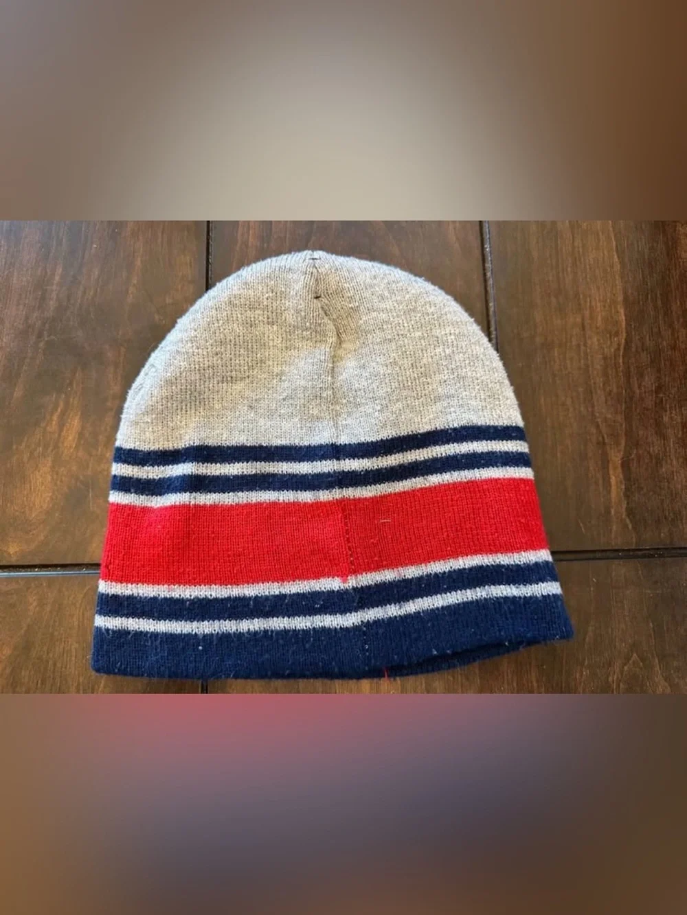 Disney Mickey Mouse Knit Beanie in Gray, Red & Navy